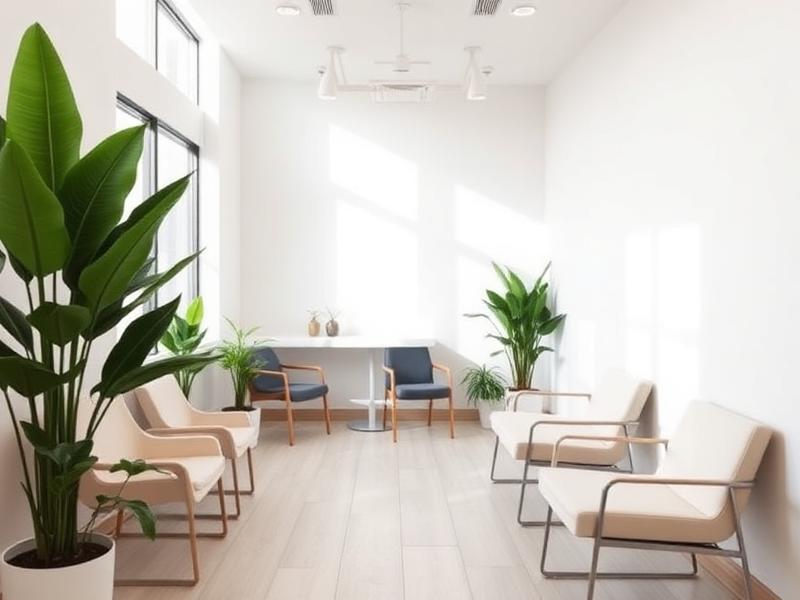 Bright and modern waiting room